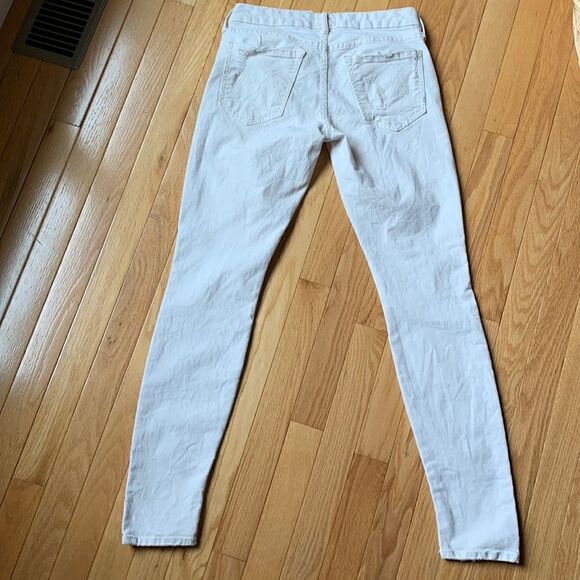 Mother‎ the Looker Cream Ankle Jeans women’s size 27 - Picture 2 of 12